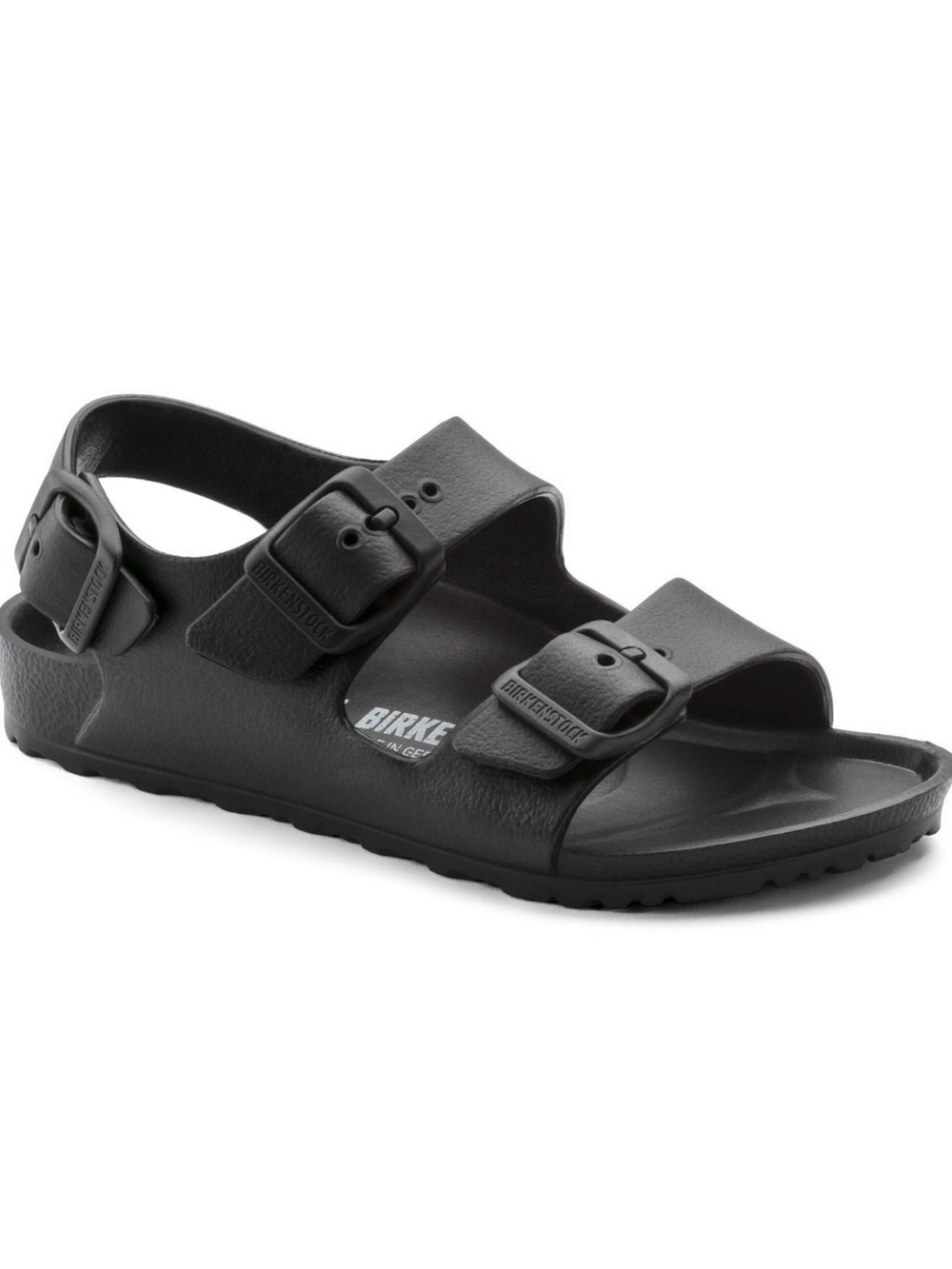 Birkenstock Black Two-Strap EVA Sandal with Heel Strap